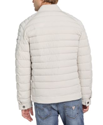 Men's Lightweight Quilted Jacket with Moto Detail
