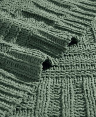 Chain Basket Knit Throw, 60&amp;quot; X 50&amp;quot;