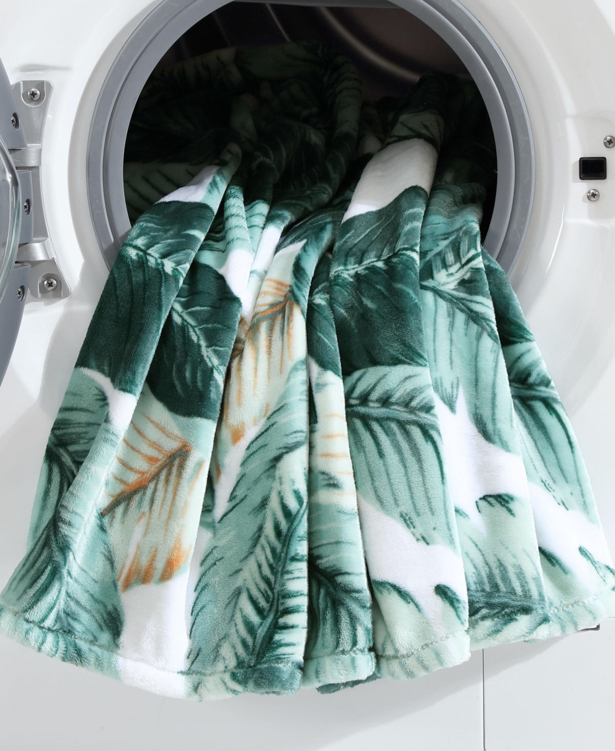 Tommy Bahama Home Classic Palms Ultra Soft Plush Fleece Blanket, Twin In Key Largo Green