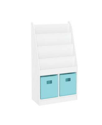 Kids Book Rack with 2 Cubbies