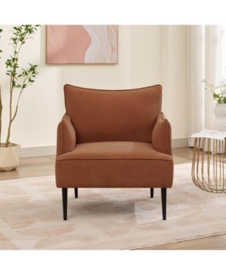 Modern Accent Chair, Corduroy Chair for Living Room, Comfortable Armchair for Bedroom, Reading, Waiting Rooms, and Office Study