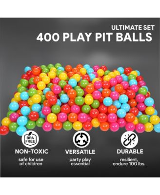 2.3 In Crush Proof Play Pit Balls w/ Storage Bag, Multicolor