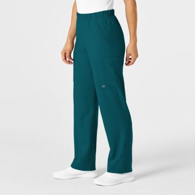 Plus Size W123 Unisex Multi-Cargo Scrub Pant