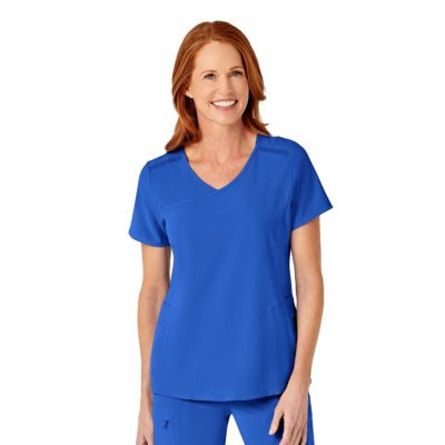 RENEW Women's Mock Wrap Scrub Top