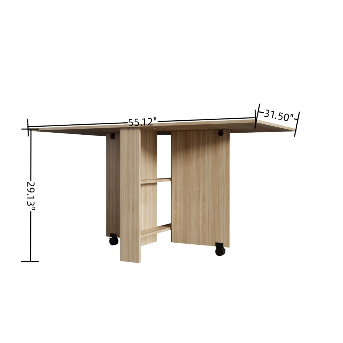 Streamdale Versatile Folding Dining Table with Storage