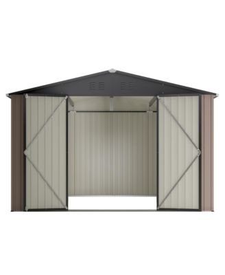 Streamdale 10' Metal Storage Shed with Lockable Doors