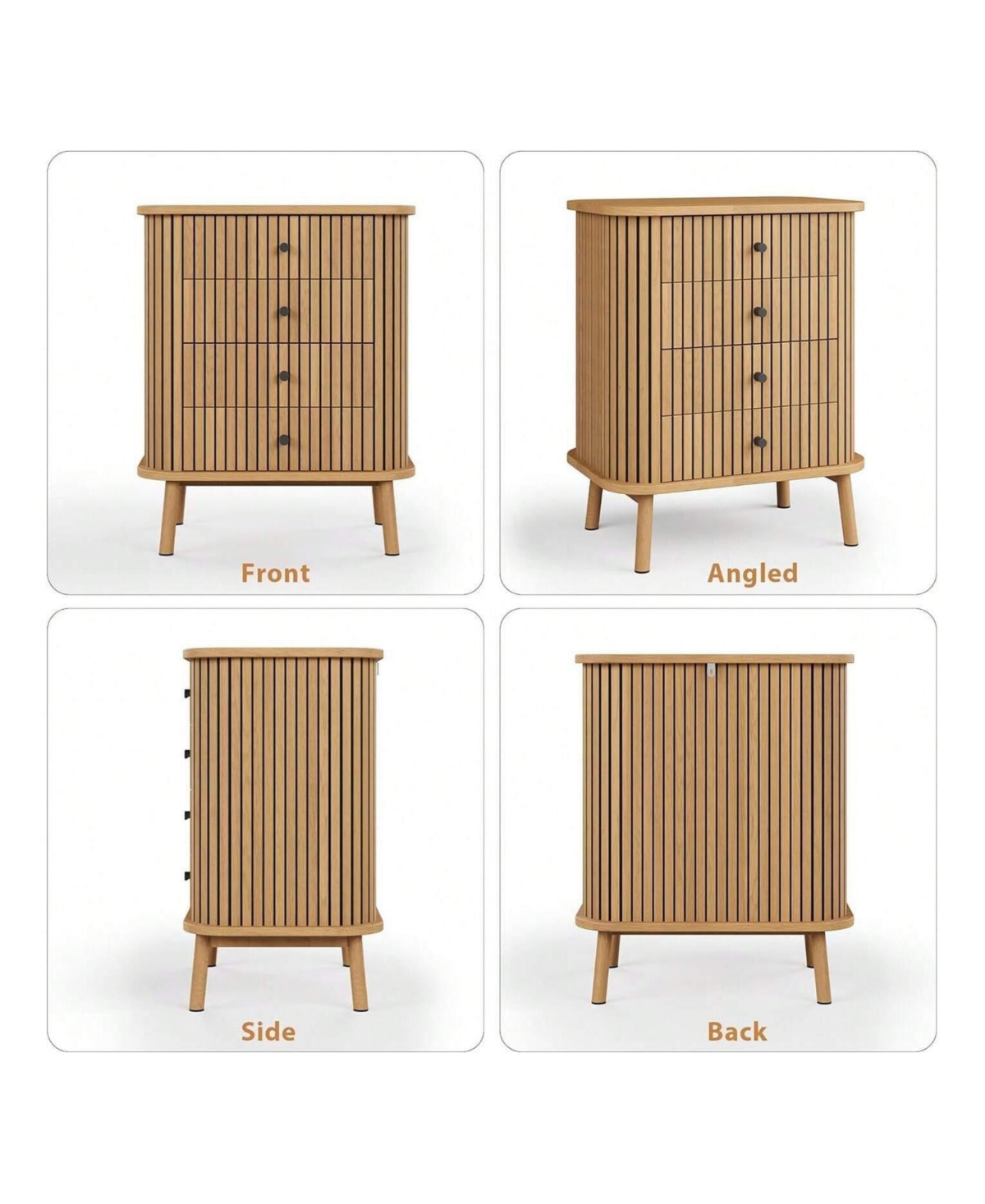 4 Drawer Dressers, Chest Of Drawers For Bedroom, Nightstand