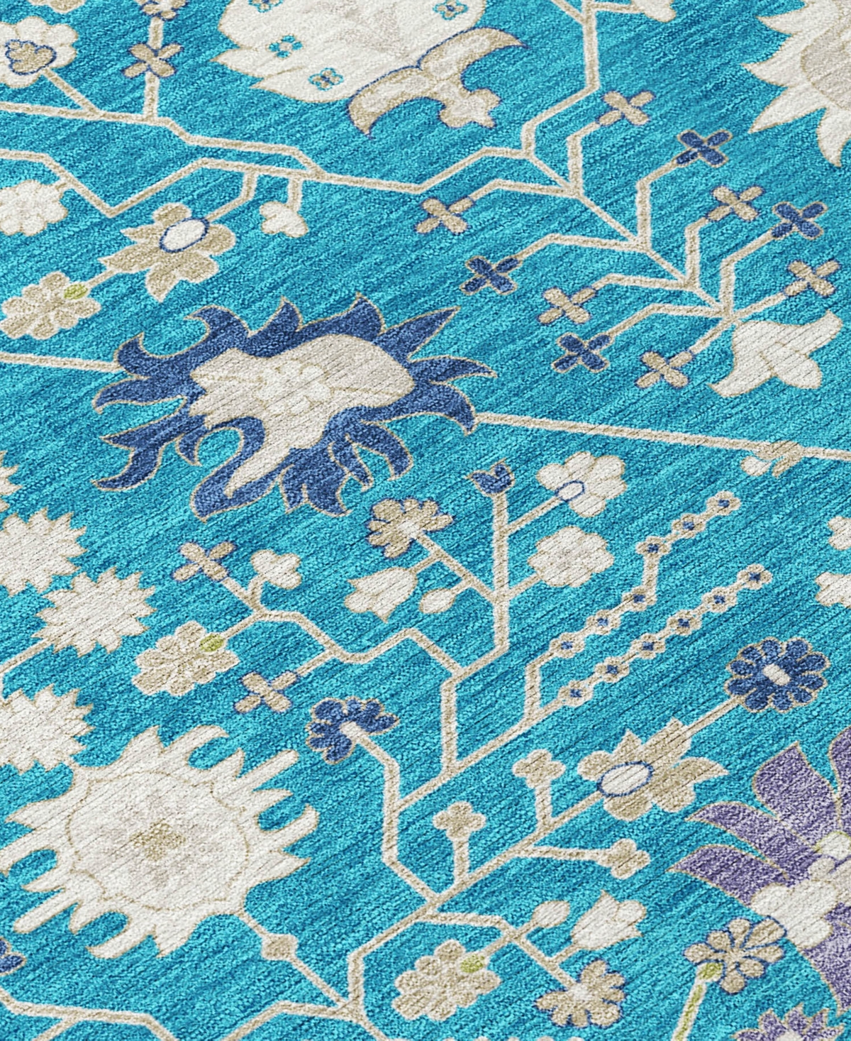 Addison Chantille Machine Washable Acn1009 9'x12' Area Rug In Teal