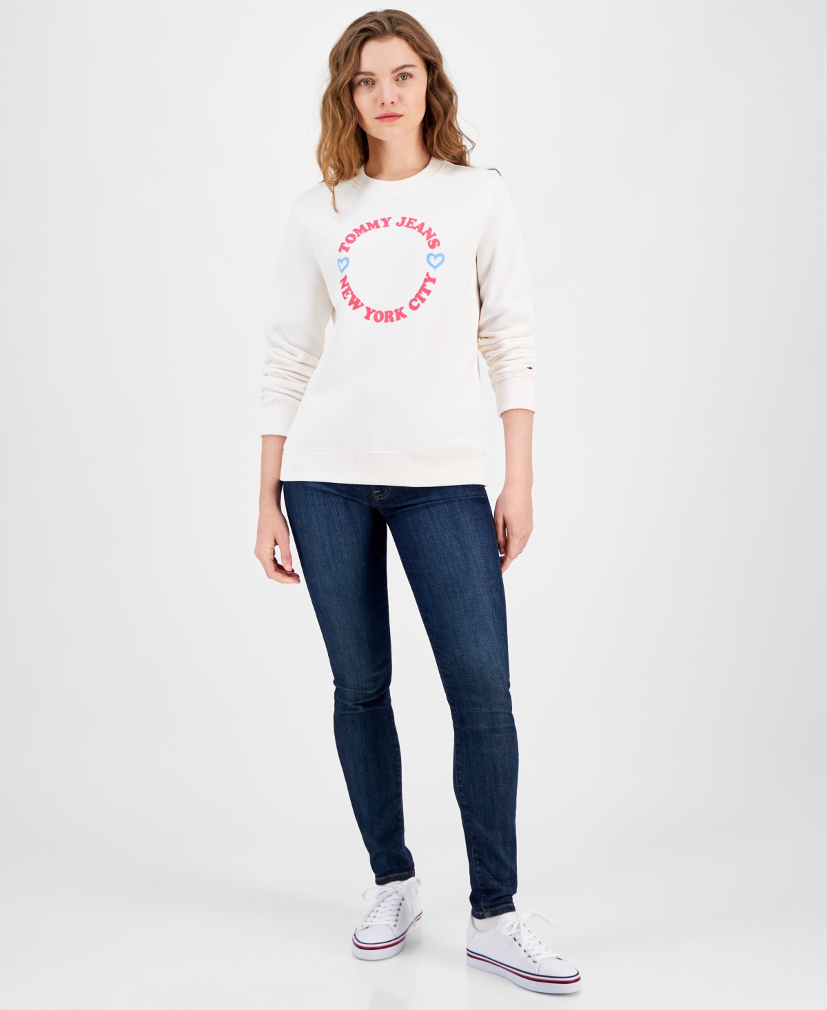 Tommy Jeans Women's X Nyc Crewneck Sweatshirt In Ancient White