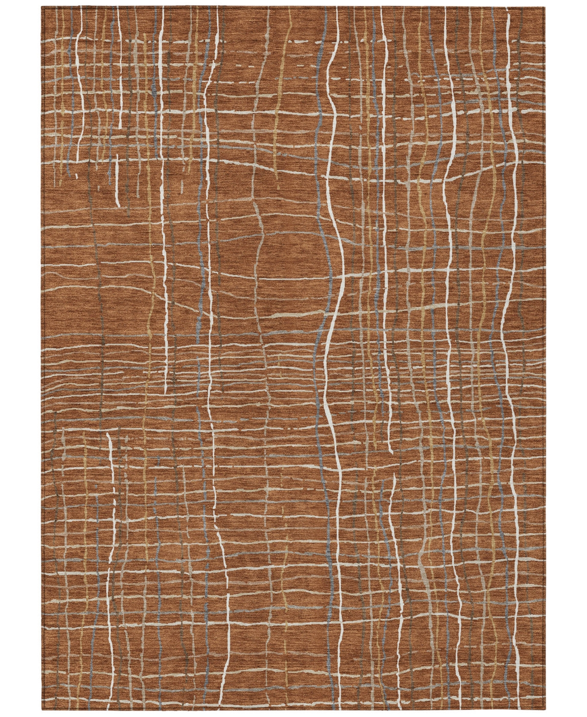 Addison Chantille Machine Washable Acn998 3'x5' Area Rug In Paprika
