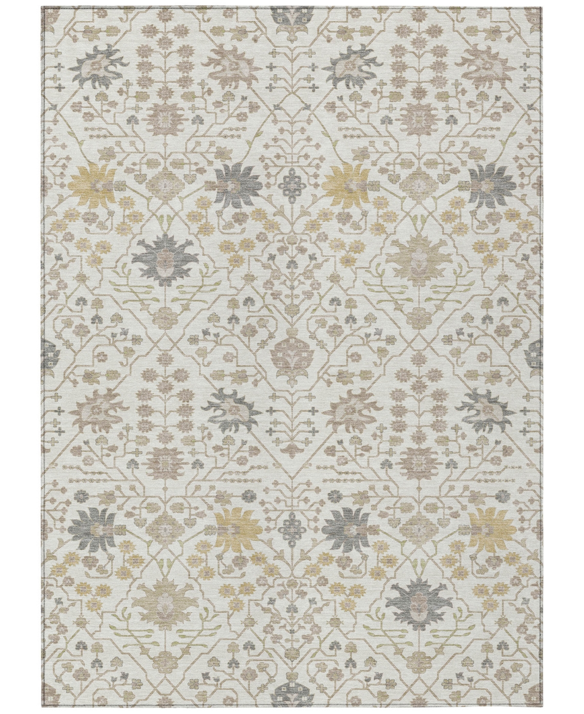 Addison Chantille Machine Washable Acn1009 5'x7'6" Area Rug In Ivory