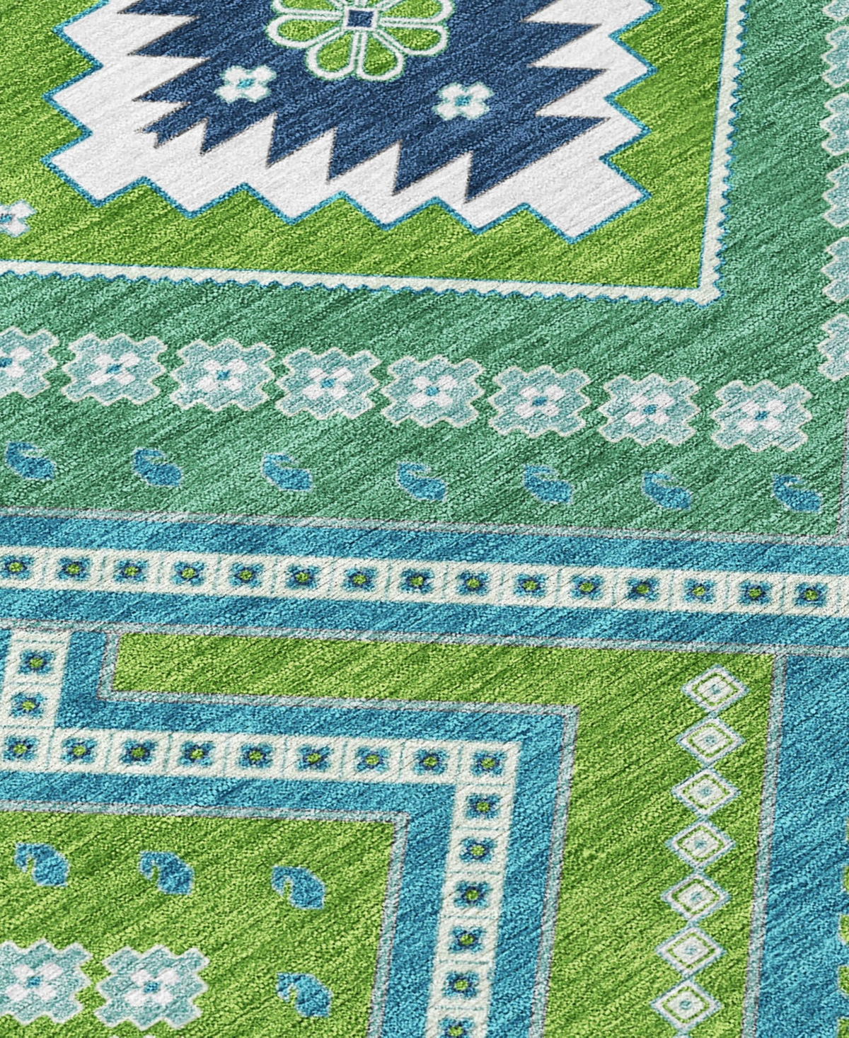 Addison Chantille Machine Washable Acn1010 5'x7'6" Area Rug In Lime