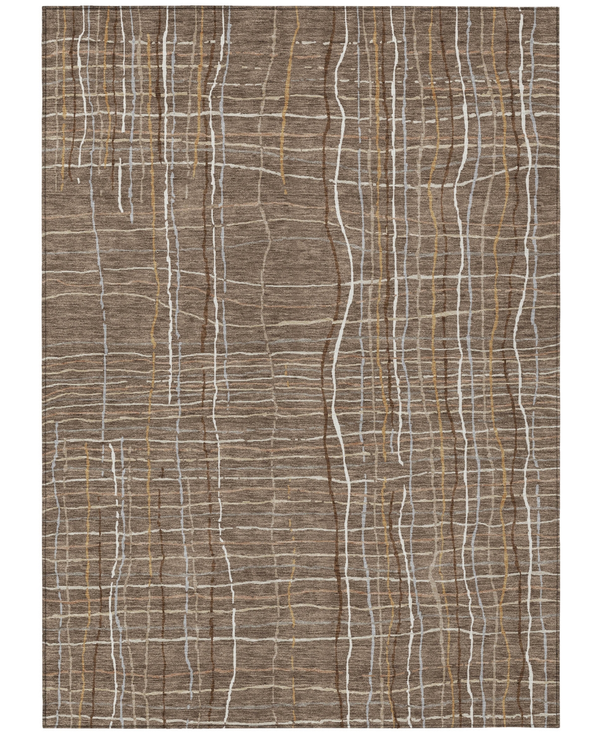 Addison Chantille Machine Washable Acn998 3'x5' Area Rug In Taupe