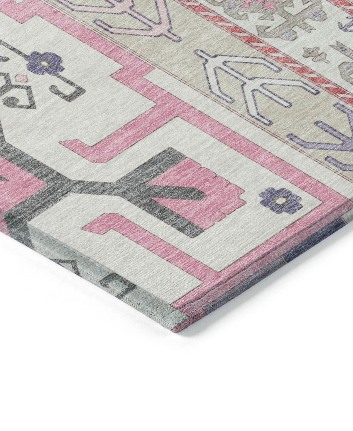 Addison Chantille Machine Washable Acn1015 2'3"x7'6" Runner Area Rug In Pink