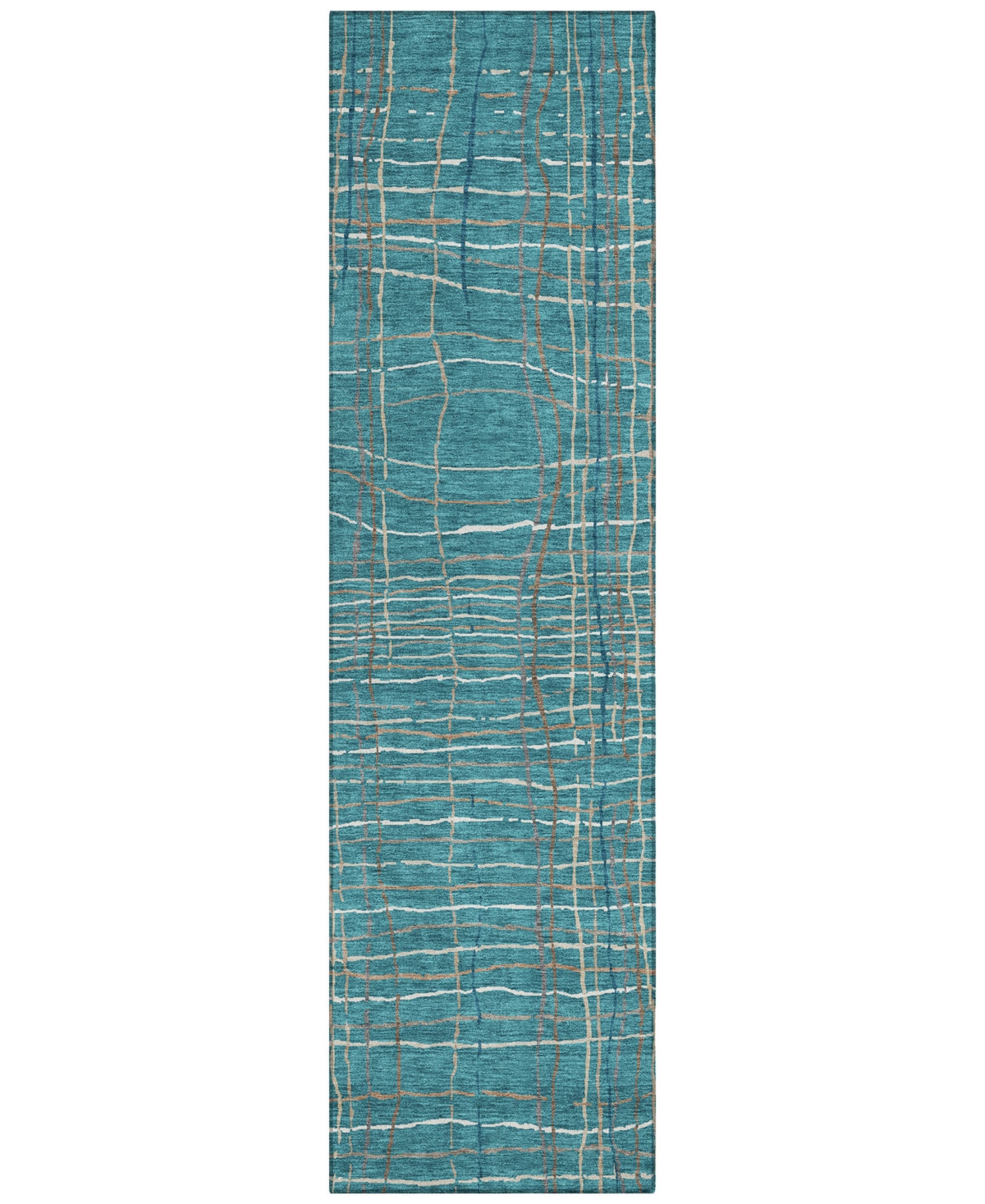 Addison Chantille Machine Washable Acn998 2'3"x7'6" Runner Area Rug In Teal