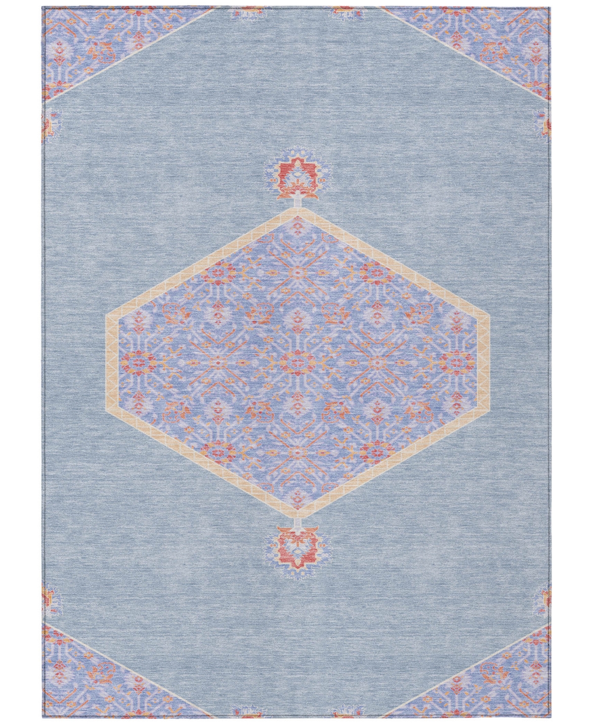 Shop Addison Chantille Machine Washable Acn1011 10'x14' Area Rug In Denim