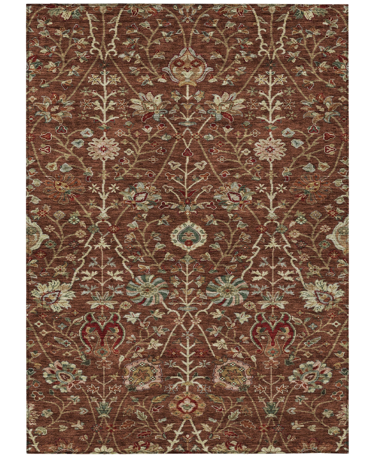 Addison Chantille Machine Washable Acn1085 3'x5' Area Rug In Paprika