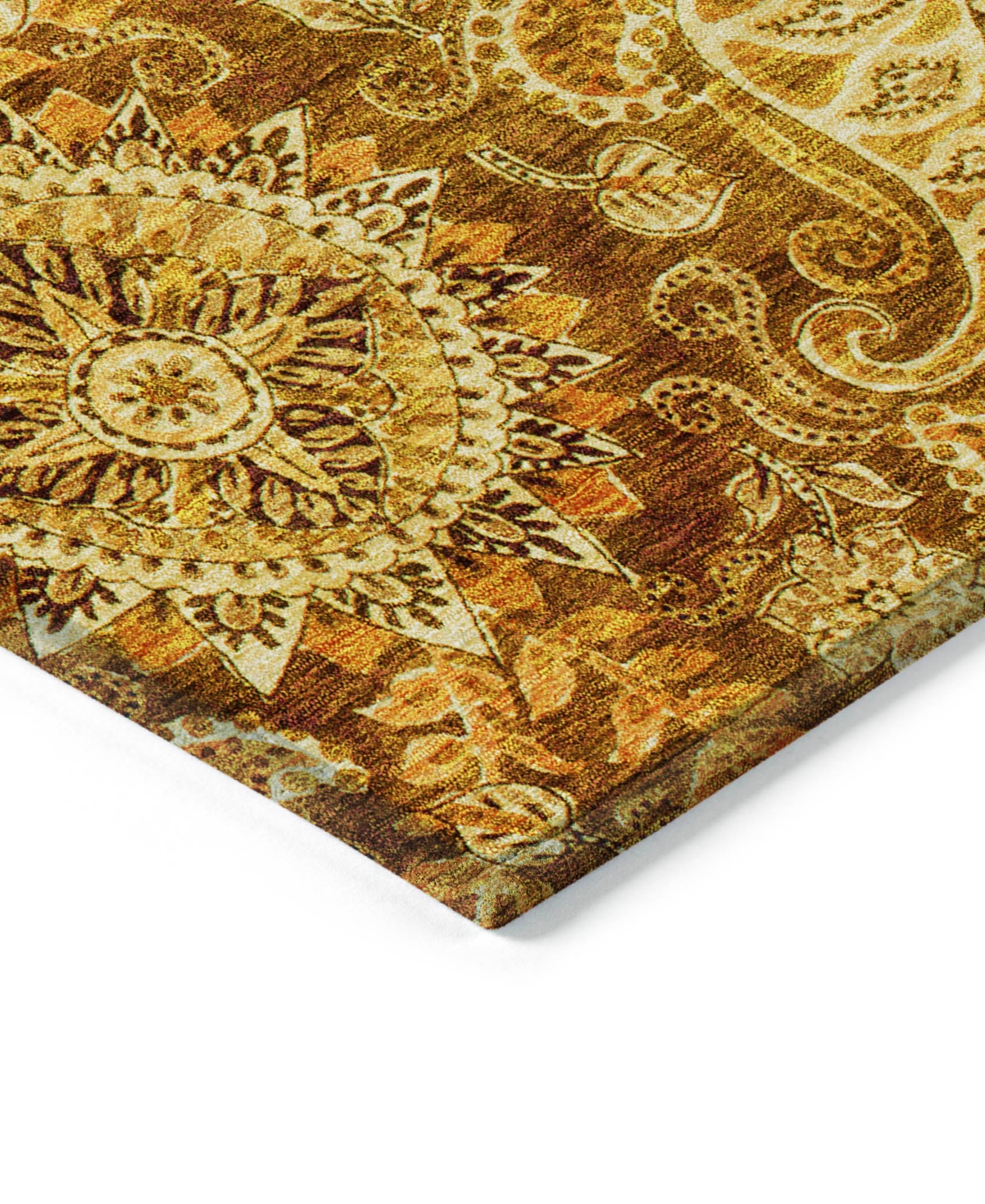 Shop Addison Chantille Machine Washable Acn1078 2'6"x3'10" Area Rug In Terracotta