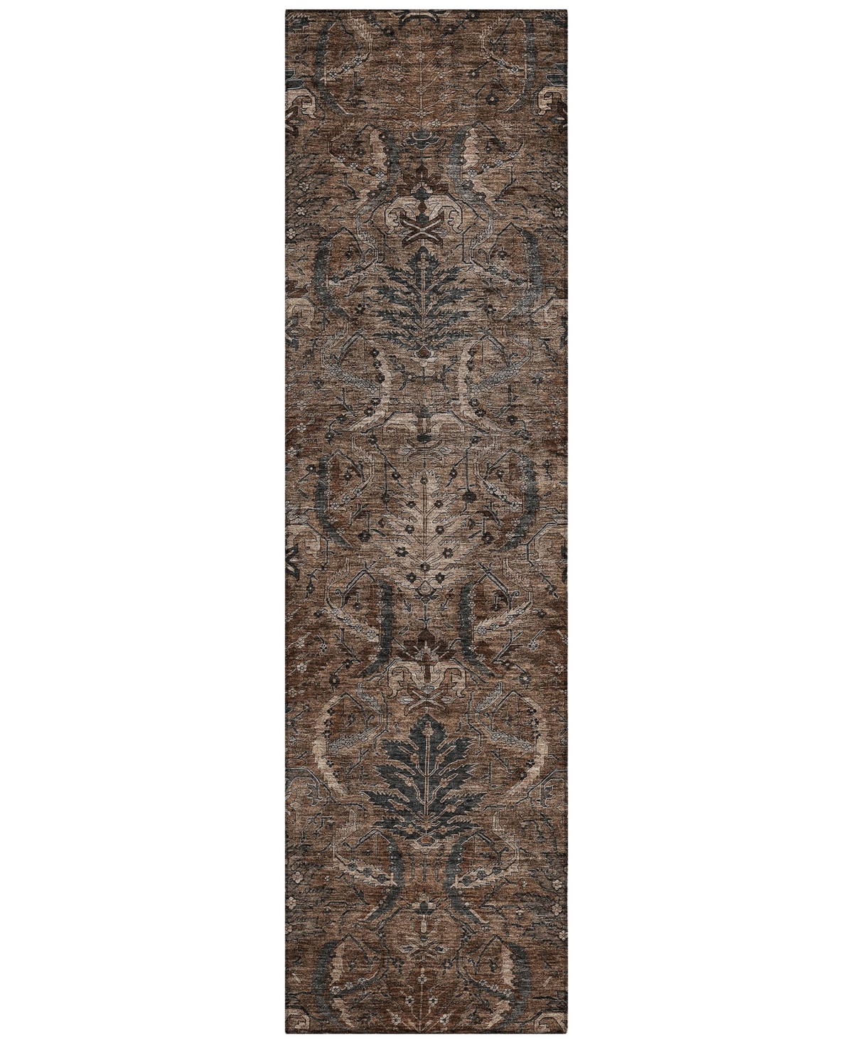 Addison Chantille Machine Washable Acn1082 2'3"x7'6" Runner Area Rug In Cocoa