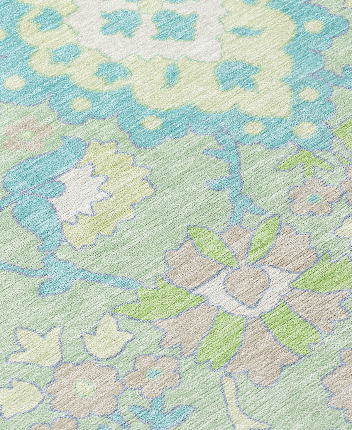 Addison Chantille Machine Washable Acn1002 5'x7'6" Area Rug In Mint