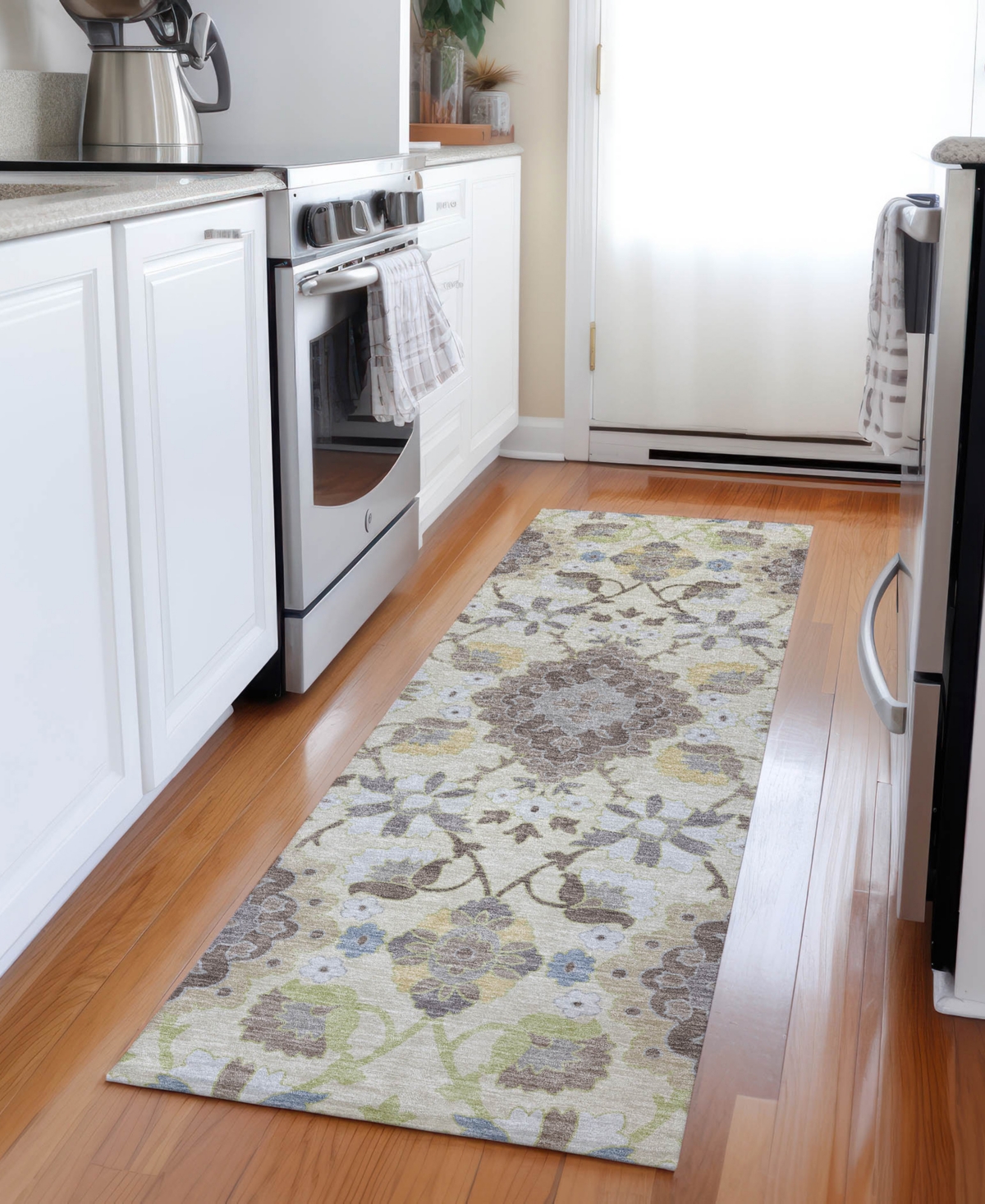 Addison Chantille Machine Washable Acn1002 2'3"x7'6" Runner Area Rug In Ivory