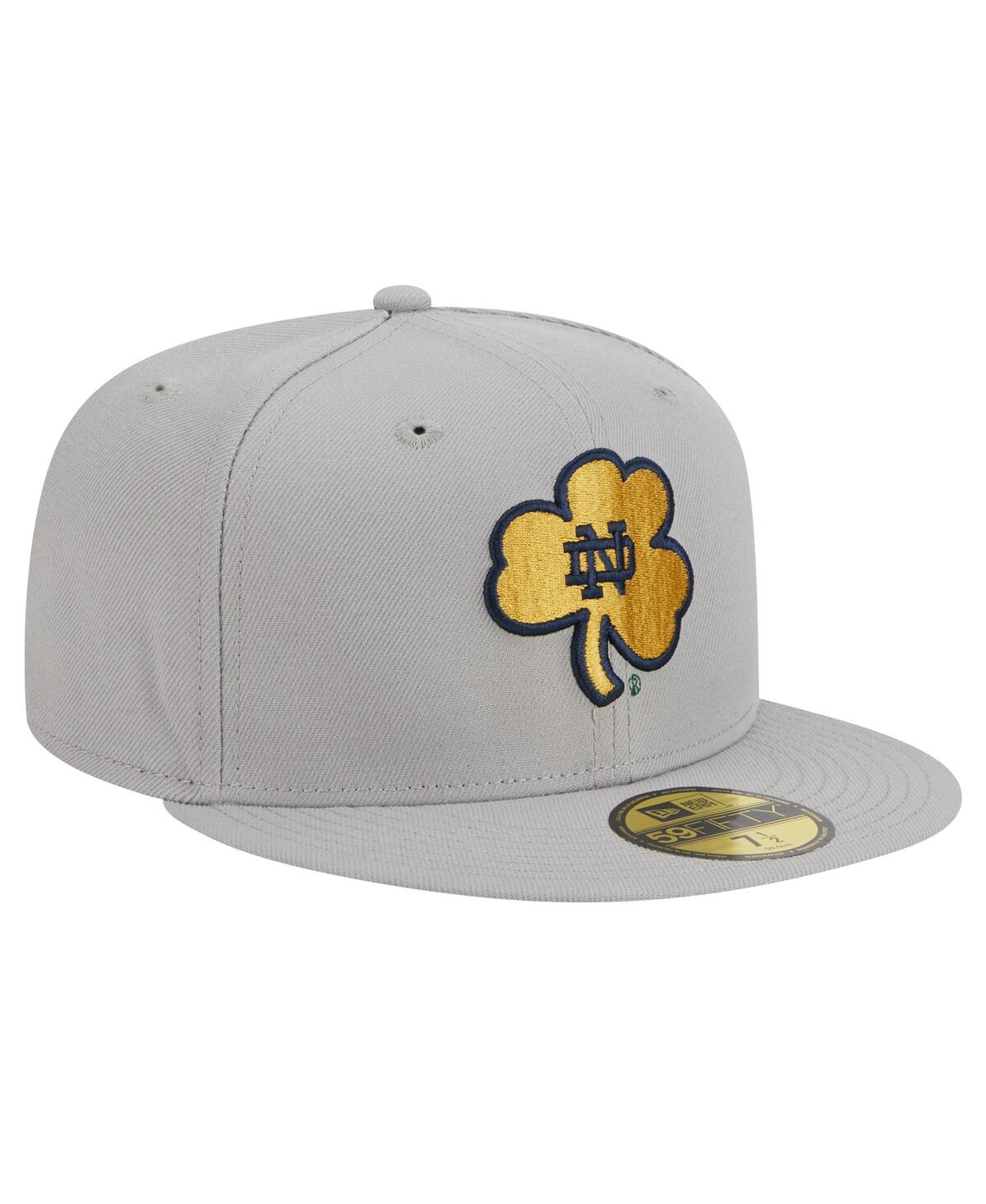 New Era Men'sNotre Dame Fighting Irish 59FIFTY Fitted Hat - Gray