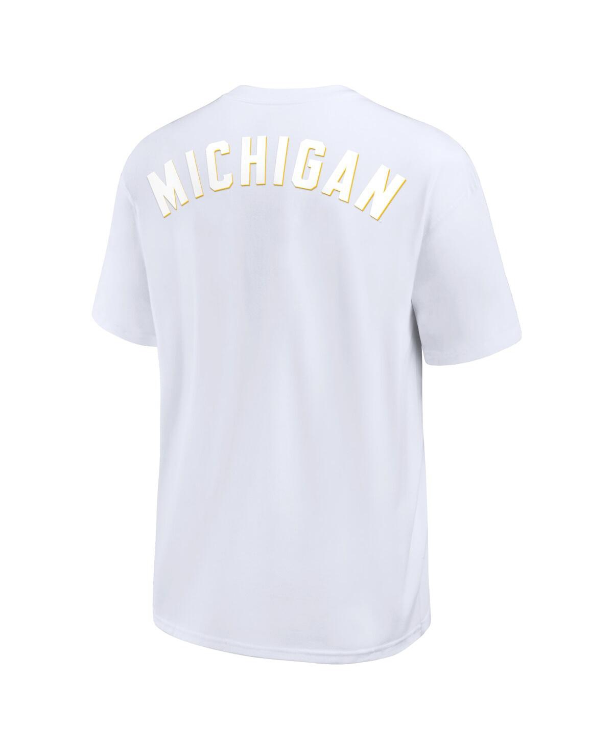 Jordan Michigan Wolverines Statement Max90 Nike Men's College T-shirt In White