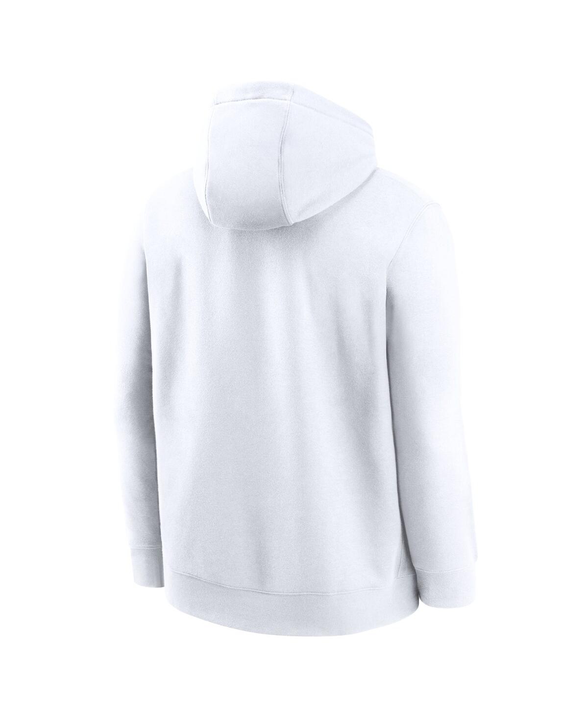 Nike Men's White Ohio State Buckeyes Legacy Football Icon Club Fleece Pullover Hoodie In White