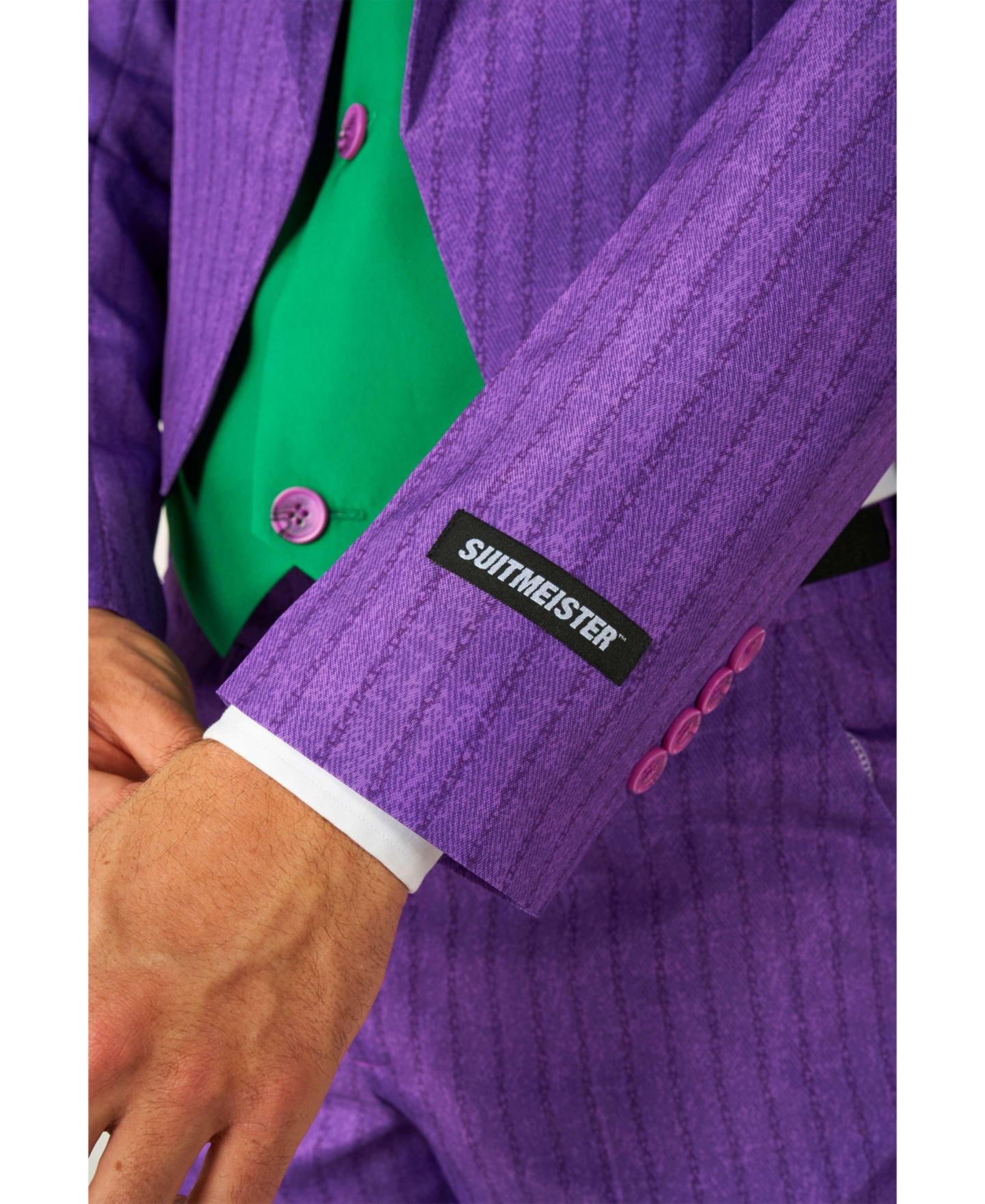 Suitmeister Men's Official DC Comics Joker Tailcoat Costume Suits, цвет: Фиолетовый — фото 6