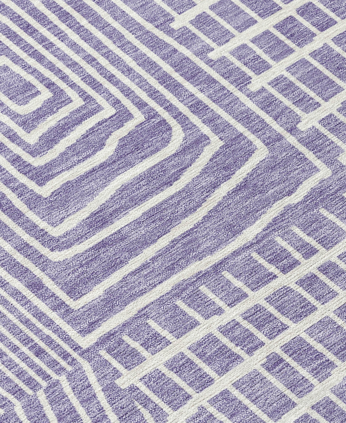 Addison Chantille Machine Washable Acn990 9'x12' Area Rug In Lavender