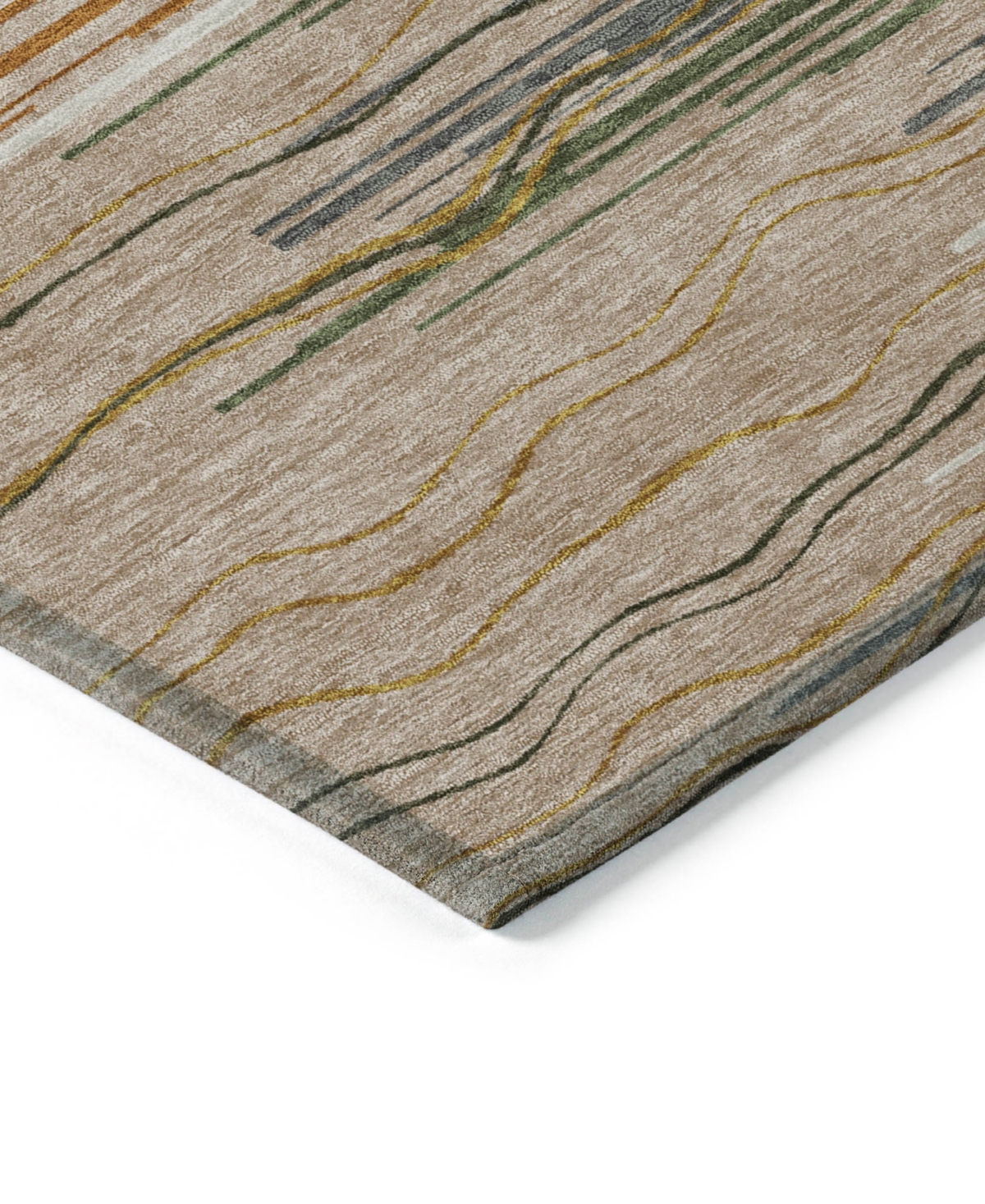 Addison Chantille Machine Washable Acn996 8'x10' Area Rug In Taupe