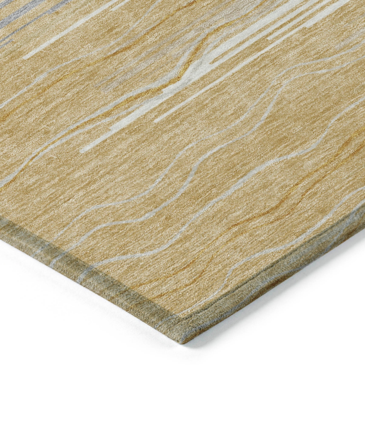 Addison Chantille Machine Washable Acn996 2'3"x7'6" Runner Area Rug In Gold