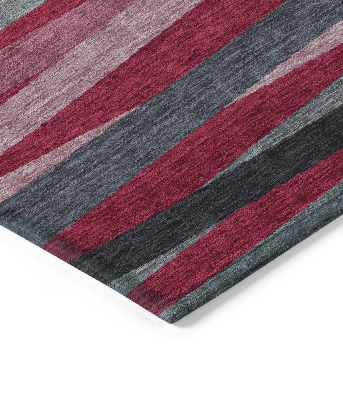 Addison Chantille Machine Washable Acn997 2'3"x7'6" Runner Area Rug In Burgundy