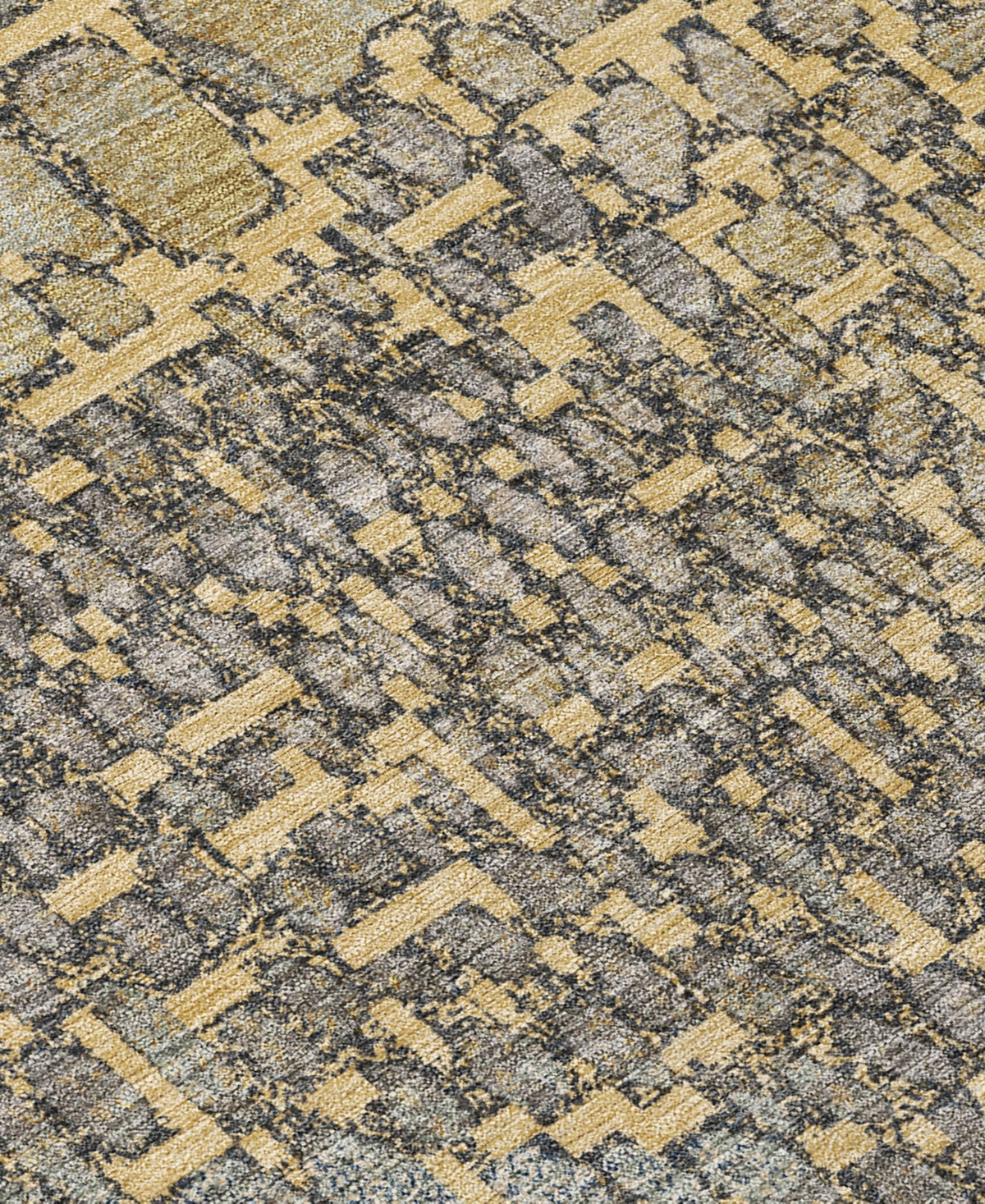 Addison Chantille Machine Washable Acn988 2'3"x7'6" Runner Area Rug In Gold