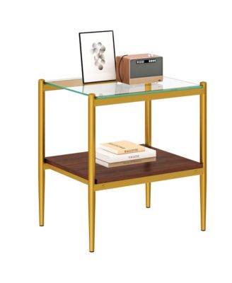 Coffee Table Set of 3, Tempered Glass Modern Tables