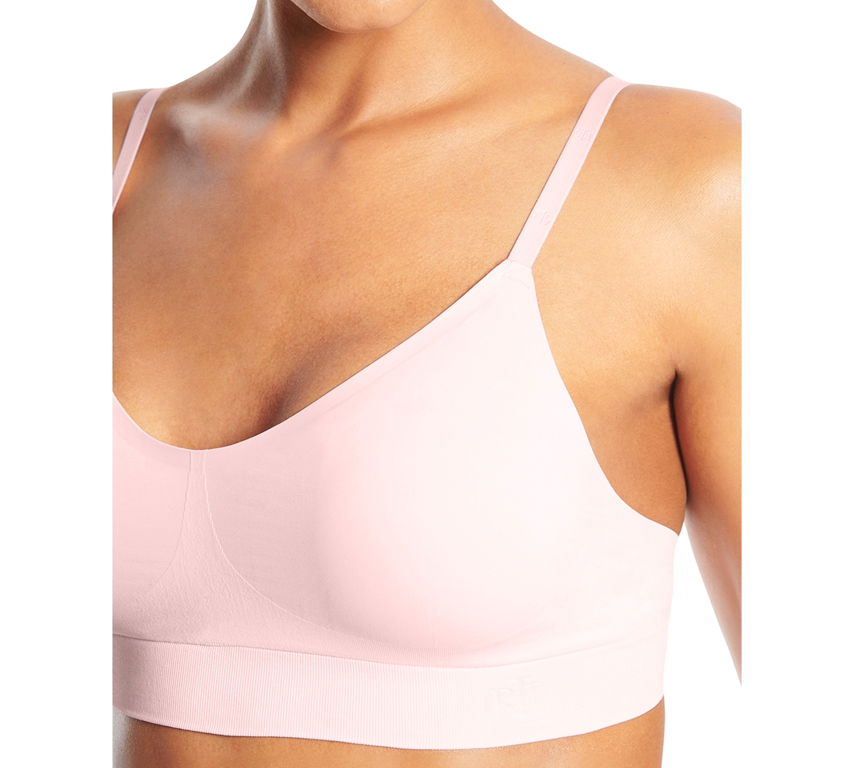 Shop Ralph Lauren Women's Luxe Smoothing Wireless Bralette 4l0079 In Crystal Pink