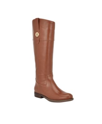 Tommy Hilfiger Womens Shano Tall Riding Boots Regular Wide Calf In Multi