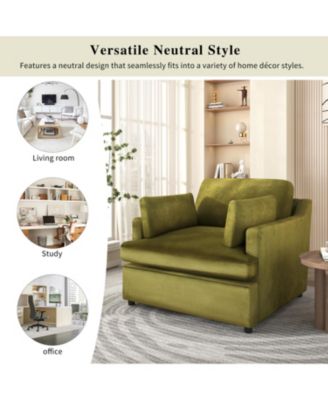 Green Mirod Oversized Accent Chair