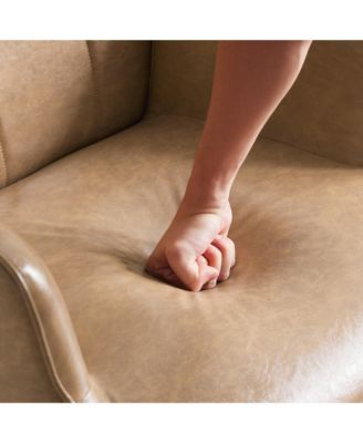 Streamdale PU Leather Accent Chair (Amber)