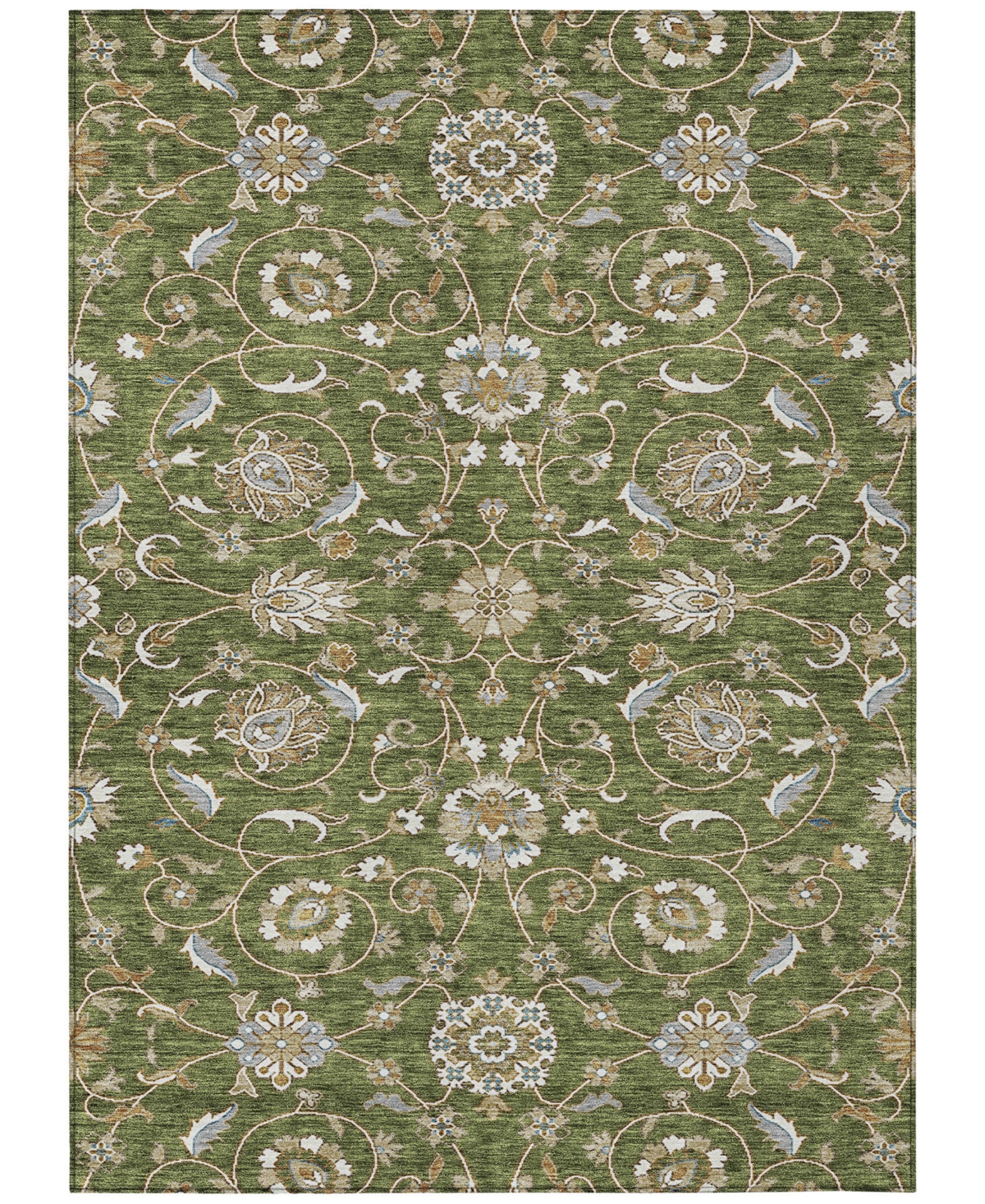 Addison Chantille Machine Washable Acn1149 8'x10' Area Rug In Olive