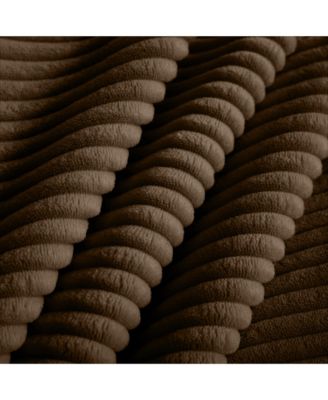 Brown Corduroy Sofa Couch, Modular Couch with Storage Ottoman, Couch Deep Seat Couches for Modern Living Room/Apartment/Office