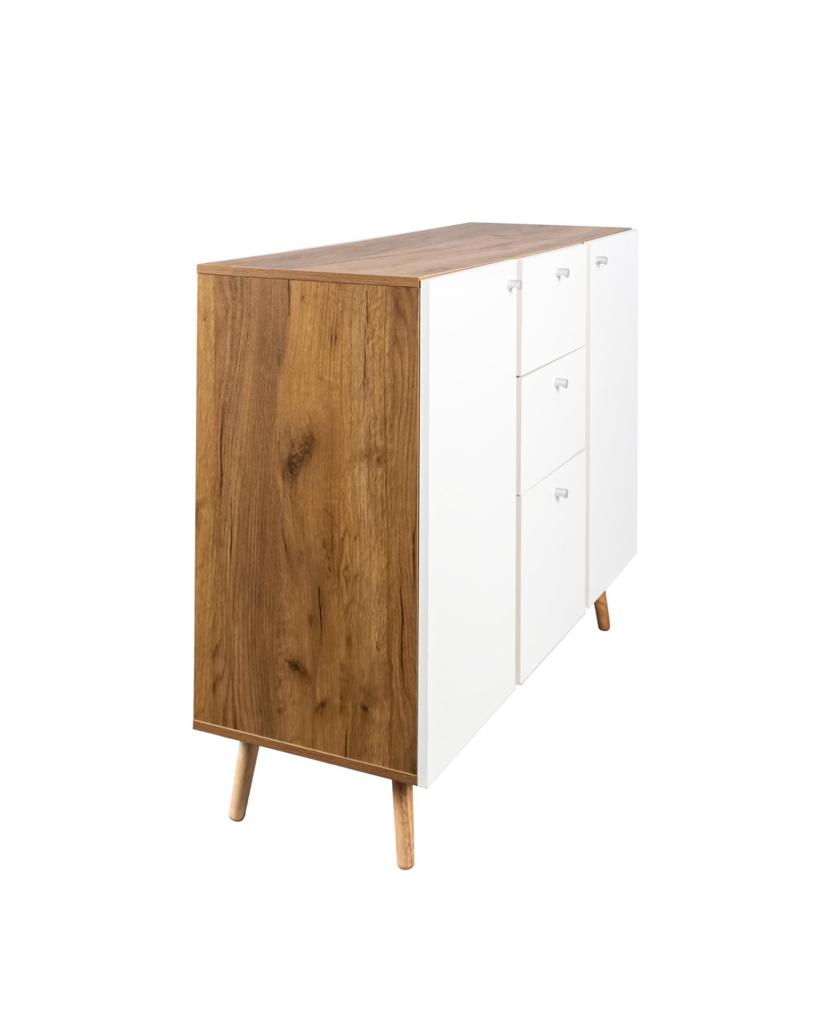 Sideboard Buffet Cabinet with 3 Drawers & 2 Doors,47.24"Buffet Cabinet with Adjustable Shelves for for Living Room Dining Room Hallway,Kitchen