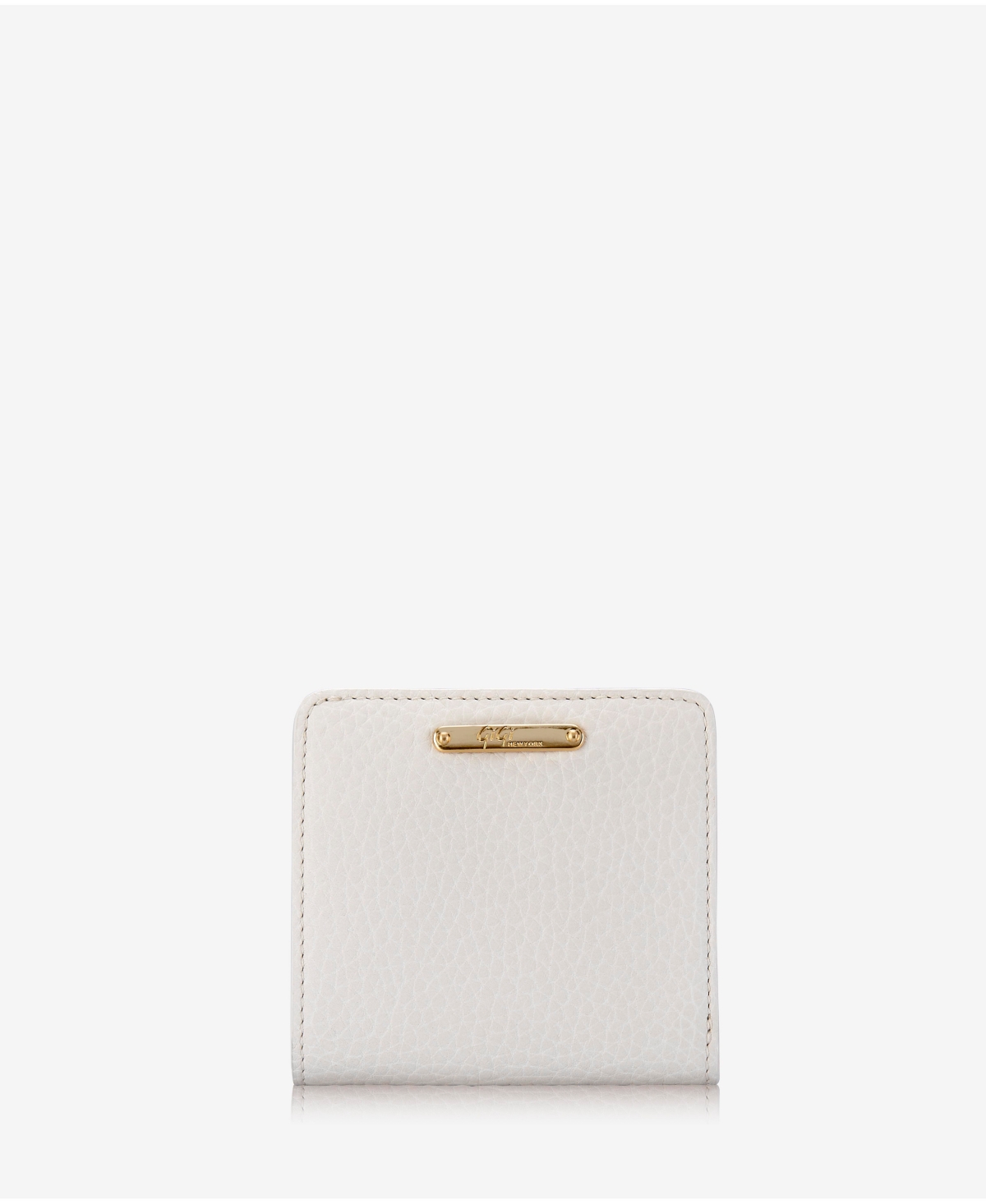 Gigi New York Mini Fold Over Wallet In White