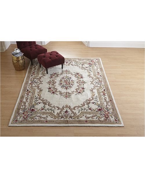 KM Home Dynasty Aubusson 7'6" x 9'6" Area Rug, Created for Macy's