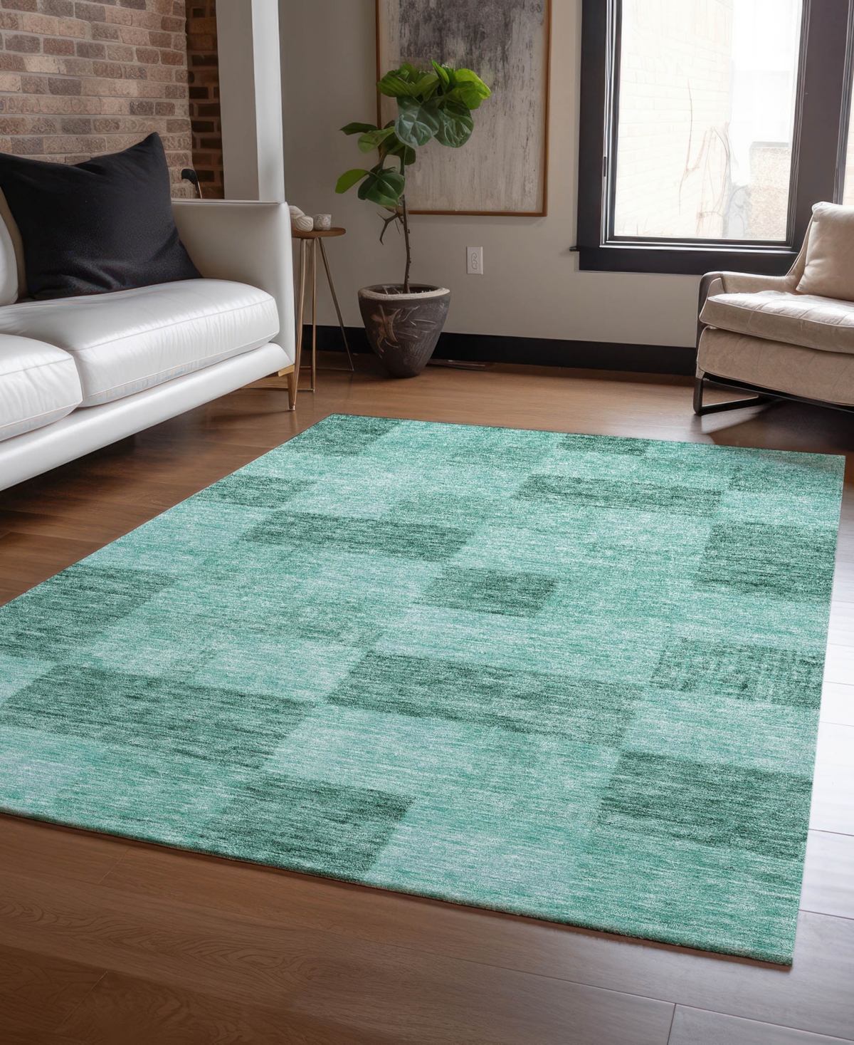 Addison Chantille Machine Washable Acn1139 9'x12' Area Rug In Mint