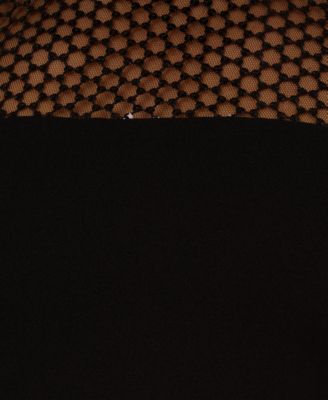 Women's Sequin-Mesh Wide-Leg Jumpsuit