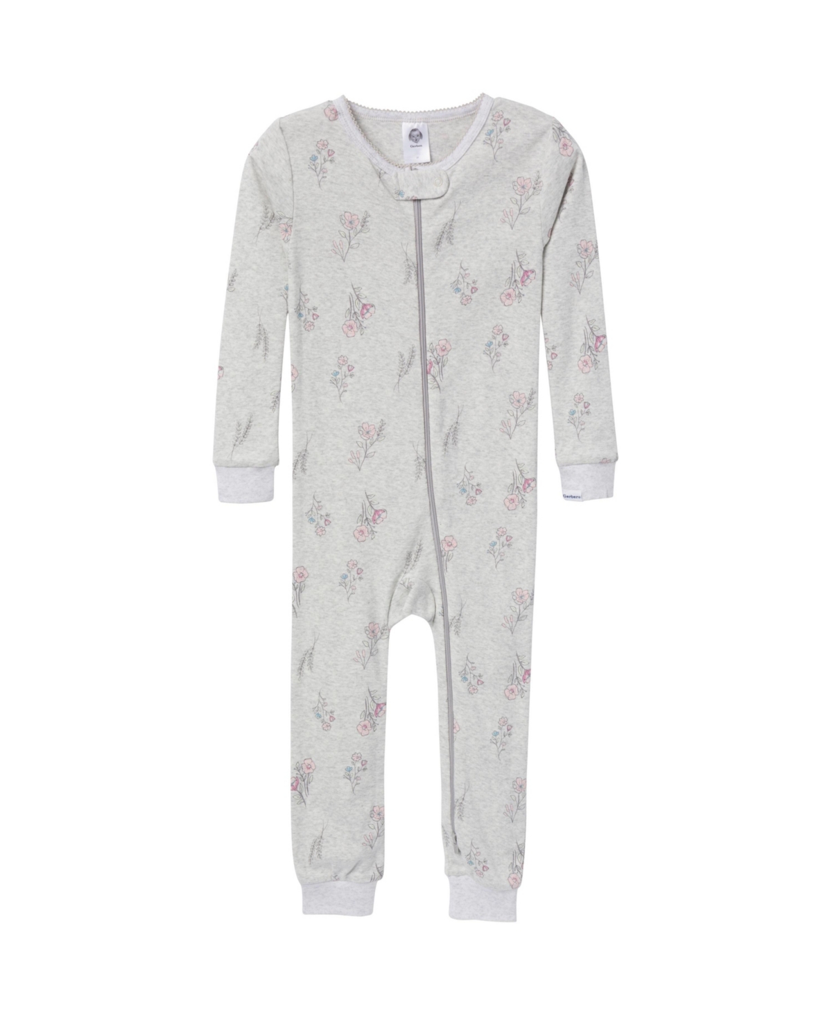Gerber Baby Girls Snug Fit Footless Pajamas, 3-Pack,- Woodland floral