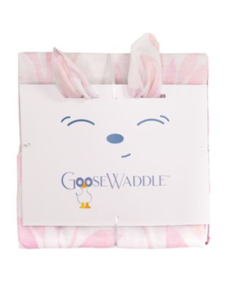 2 Pack Newborn Receiving Blanket Ginger Deer/Purple Berries