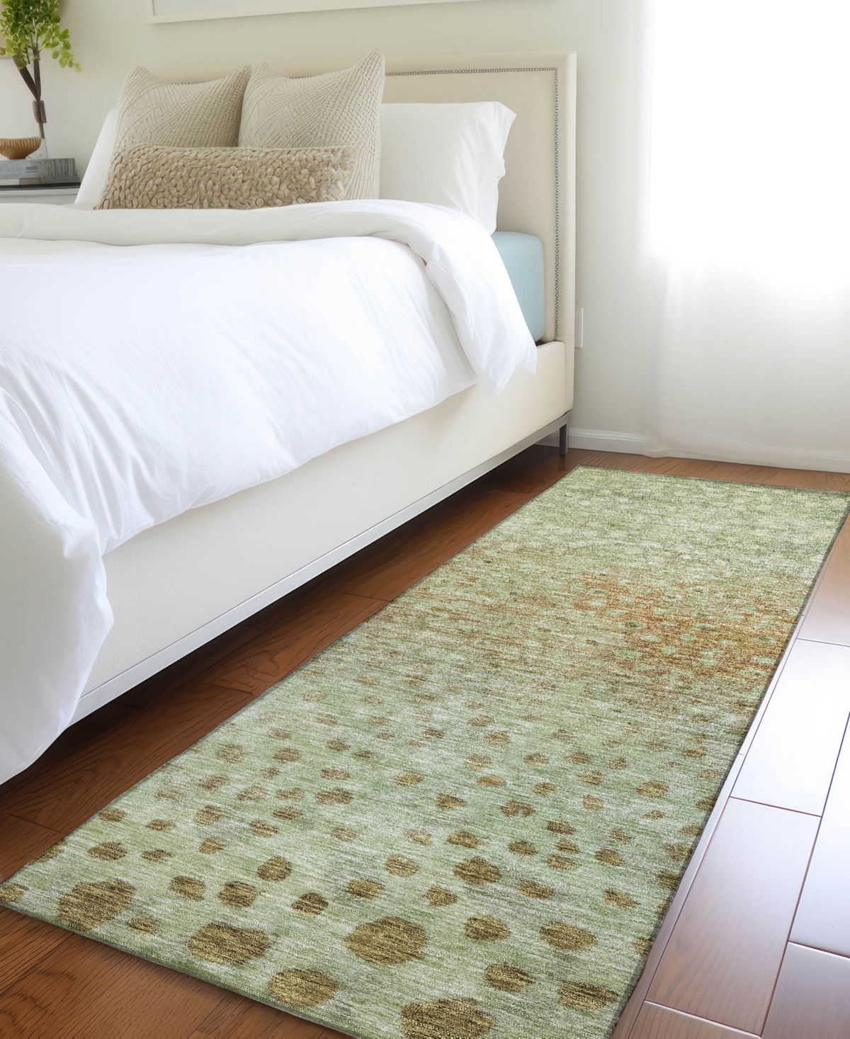 Addison Chantille Mahine Washable Acn1074 2'3"x7'6" Runner Area Rug In Grass