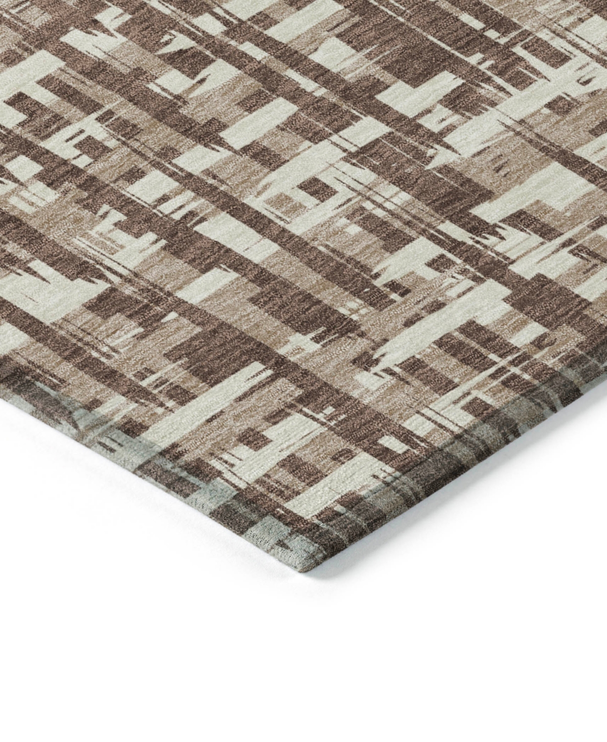 Addison Chantille Mahine Washable Acn1059 5'x7'6" Area Rug In Brown
